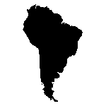 South america map outline