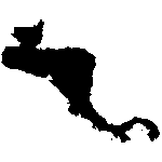 central america map outline
